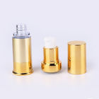 Pearly 10ML 15ML 20ML 30ML gold plastic PP China manufacturer skin care round airless pump bottle cosmetic packaging