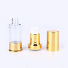 Factory sale 10ML 15ML 20ML 30ML plastic PP China manufacturer personal care round airless pump lotion bottle gold