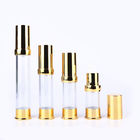 Factory sale 10ML 15ML 20ML 30ML plastic PP China manufacturer personal care round airless pump lotion bottle gold