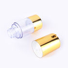 Gold Transparent Airless Cosmetic Bottles For Lotion Spray 30ml 50ml