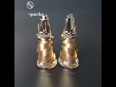 Empty 15ml Acrylic Pressing Pump Dropper Bottles For Essential Oil