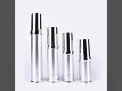 Perłowa złota plastikowa aluminiowa butelka z pompką bezpowietrzną Lotion Butelka kosmetyczna próżniowa 15 ml