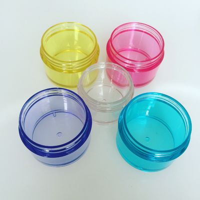 15g Empty PET Plastic Clear Cosmetic Jar With Lid Skin Care Balm Lip Scrub Container